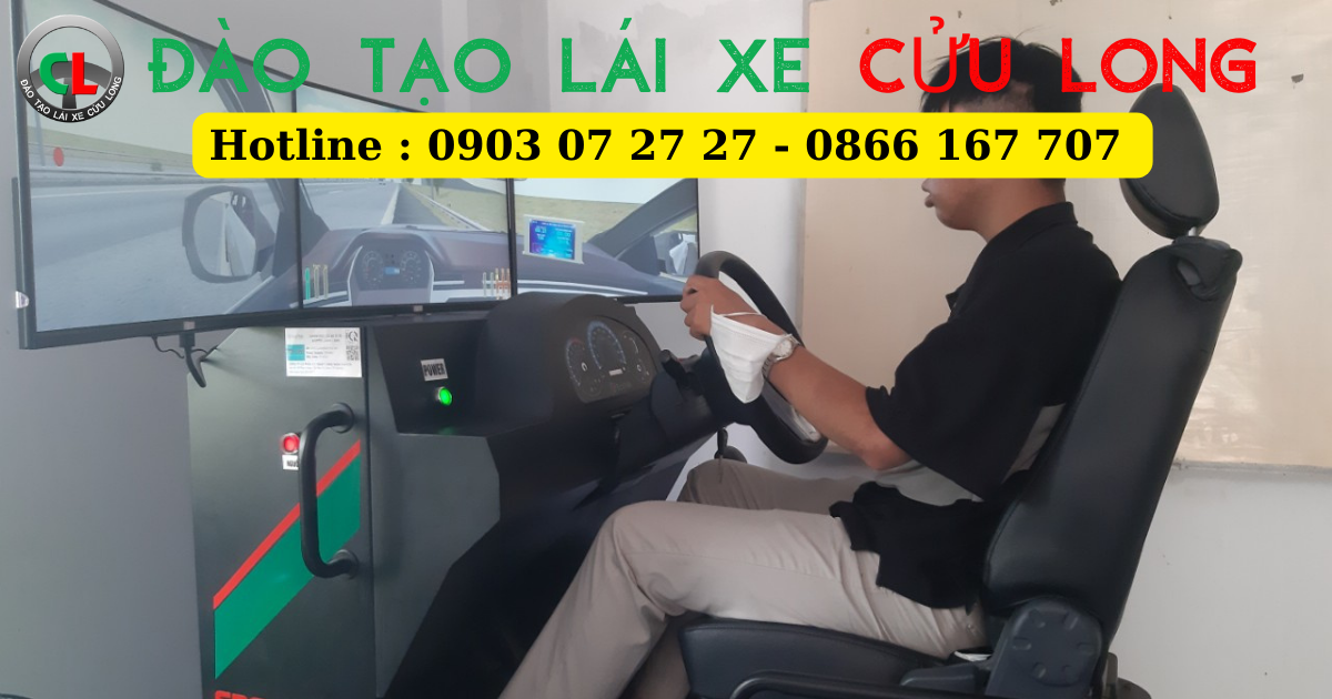 Trải nghiệm cabin mô phỏng học lái xe ô tô tại Trung Tâm Cửu Long