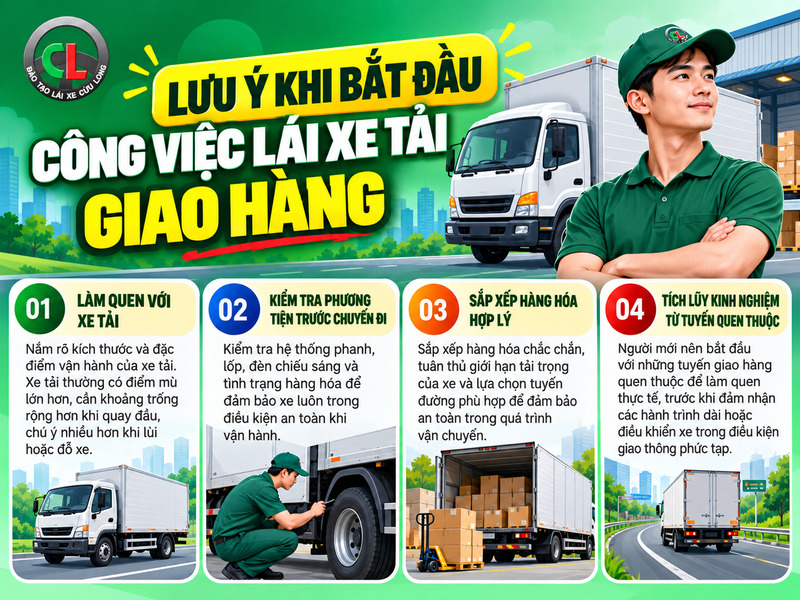 lái xe tải cần bằng gì
